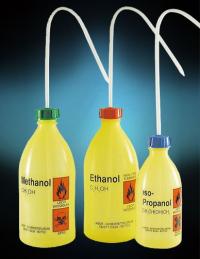 Tryskawka żółta z nadrukiem Ethanol 250ml PE-LD